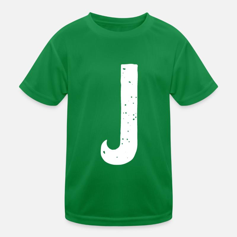 Lettre J T-shirt sport Enfant
