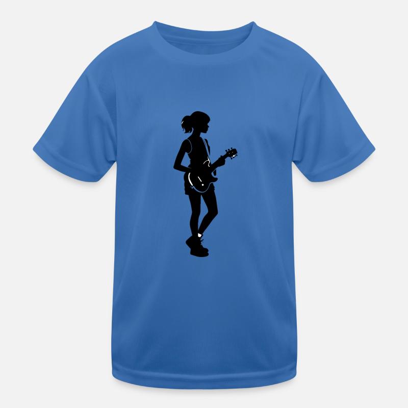 Fille Guitariste - Conception musicale T-shirt sport Enfant
