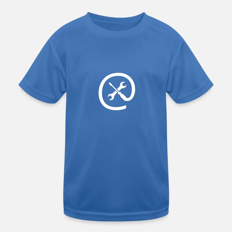 Computer Service Icon (white) Kids Functional T-Shirt