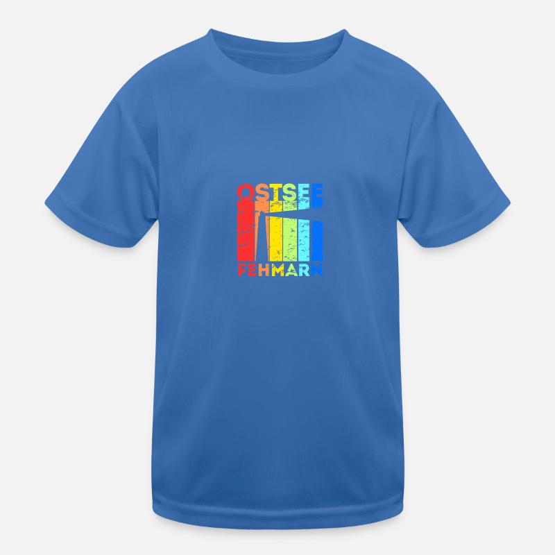 Fehmarn Insel Ostsee Leuchtturm Urlaub Idee Kinder Funktions-T-Shirt