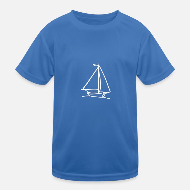 Segelboot Kinder Funktions-T-Shirt