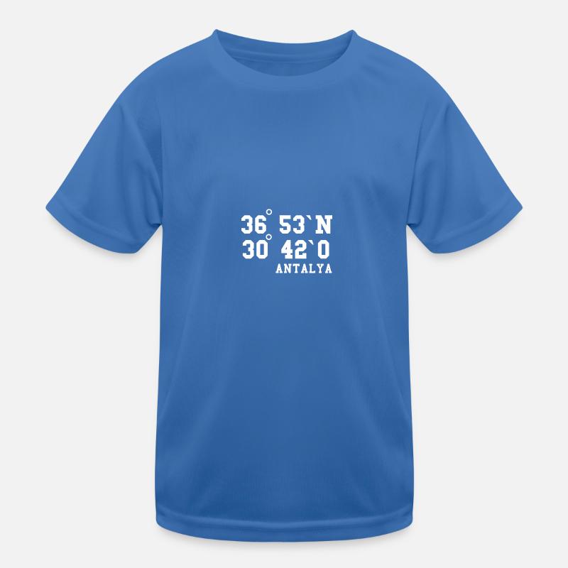 Antalya Coordinates Turkey Holiday Idea Kids Functional T-Shirt
