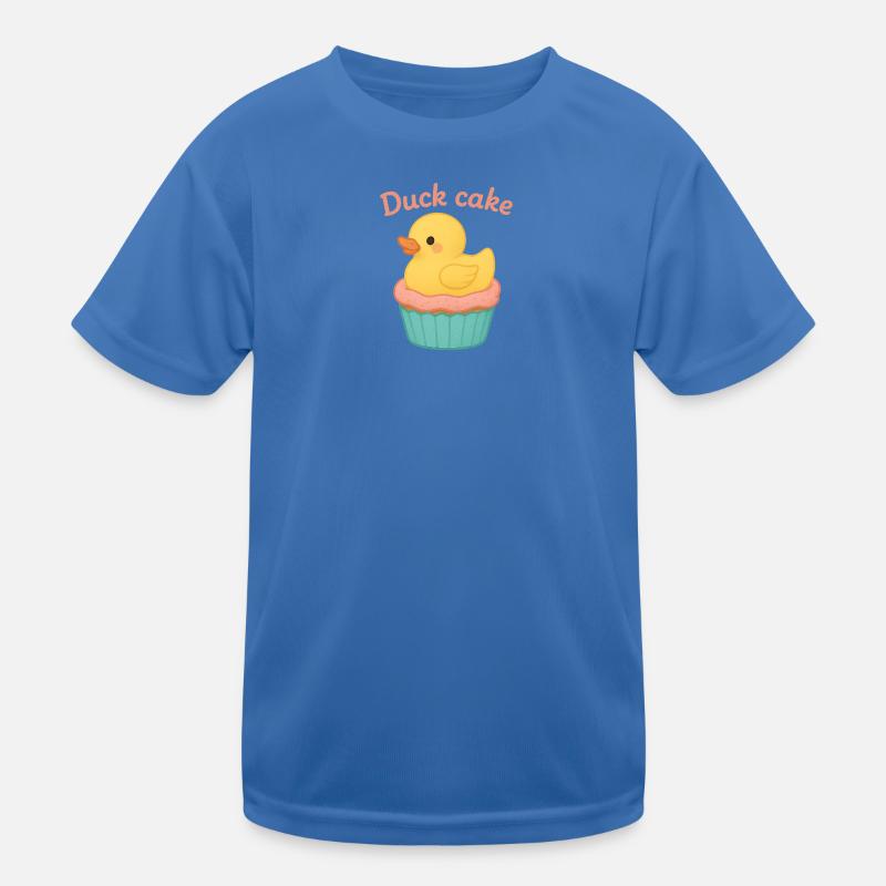 Duck Cake – Süses Entchen auf Cupcake Design mit H Kinder Funktions-T-Shirt