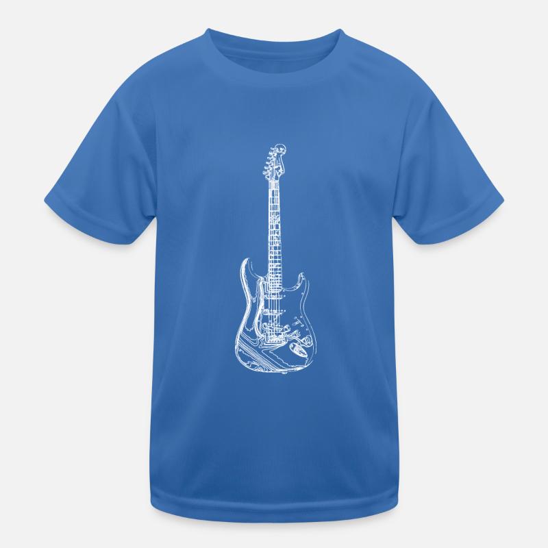 E-Gitarre Kinder Funktions-T-Shirt
