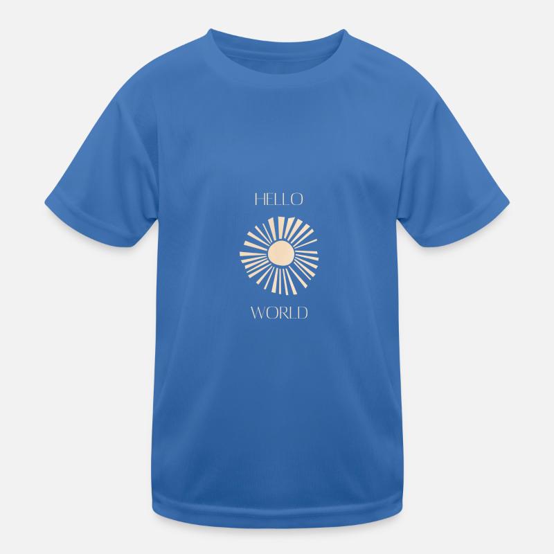 HELLO World Kinder Funktions-T-Shirt