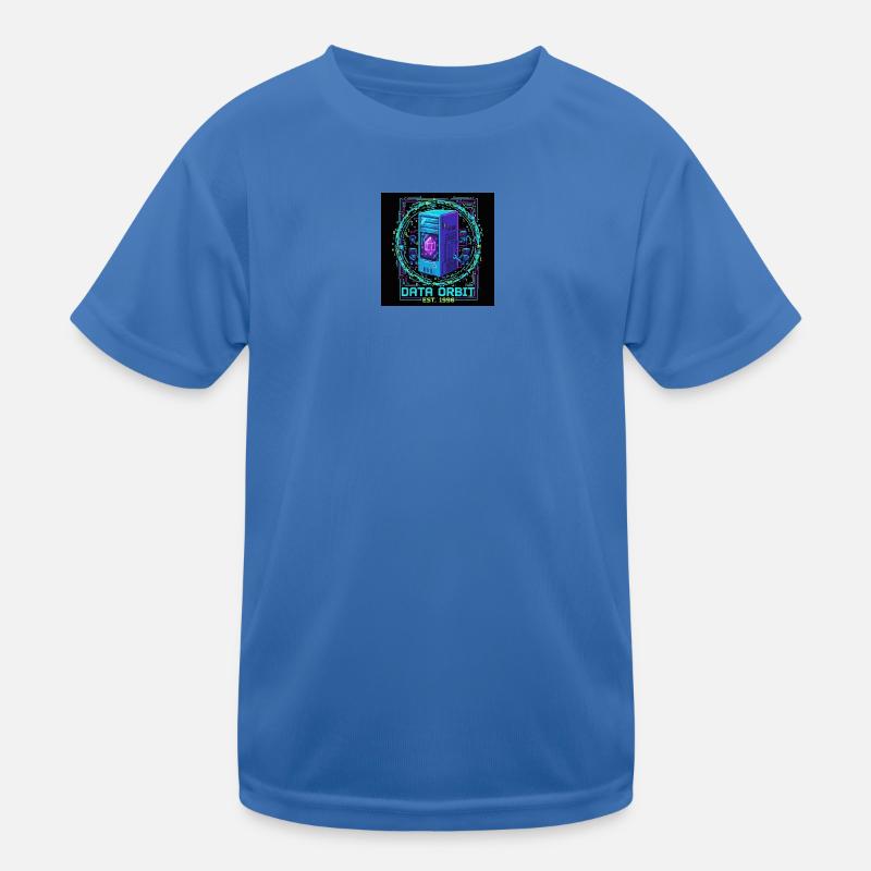 Daten Orbit Neon Computer Kinder Funktions-T-Shirt