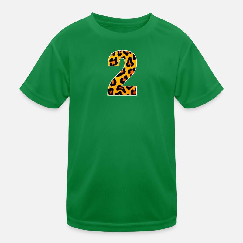 Imprimé animal néon léopard T-shirt sport Enfant