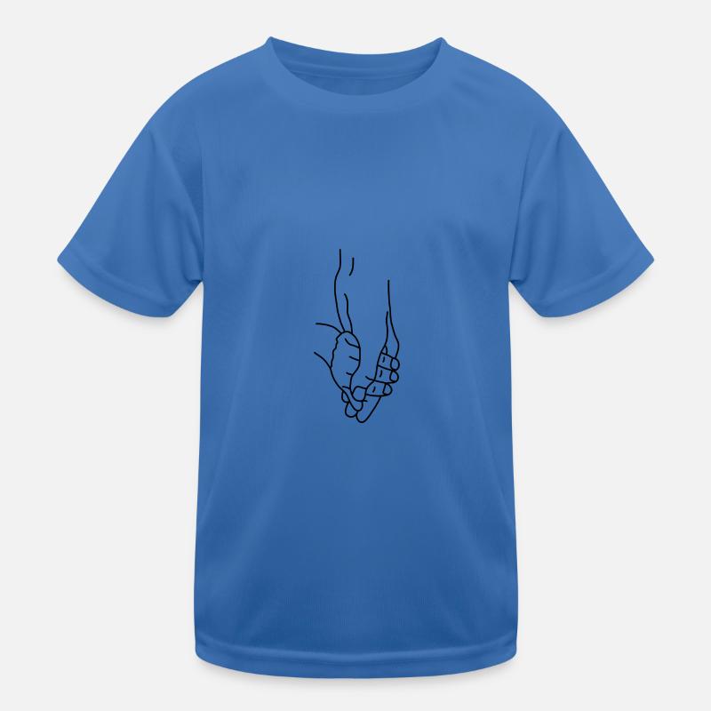 Kind Eltern Hand Kinder Funktions-T-Shirt