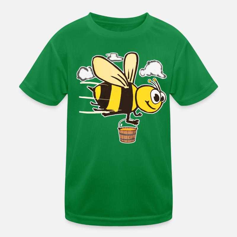 Honigbiene Comic Kinder Funktions-T-Shirt