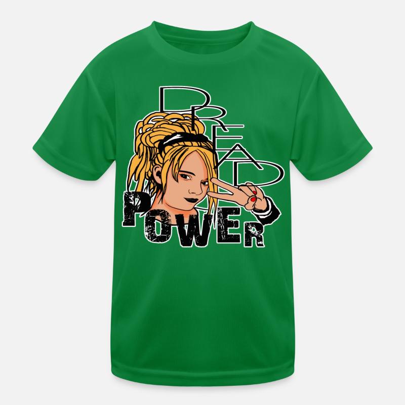 Dread Power Dread Lady Peace Kids Functional T-Shirt