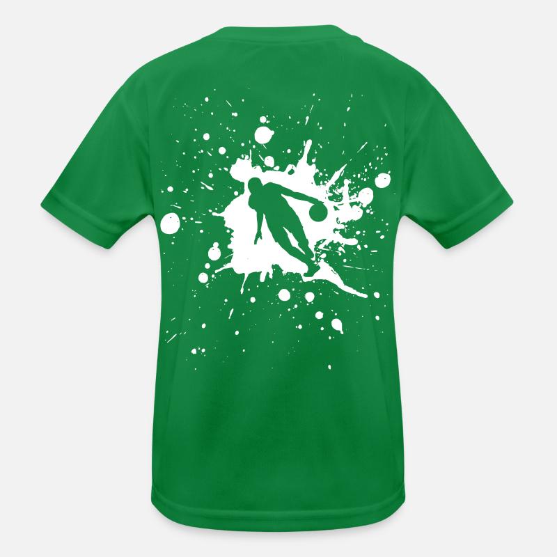 Basketball Dribble Man Blanc T-shirt sport Enfant