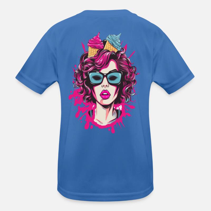 Lebendige Pop-Art Comics Schwester Kinder Funktions-T-Shirt