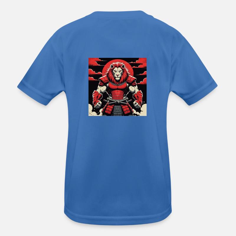 Samurai-Löwen-Krieger Kinder Funktions-T-Shirt