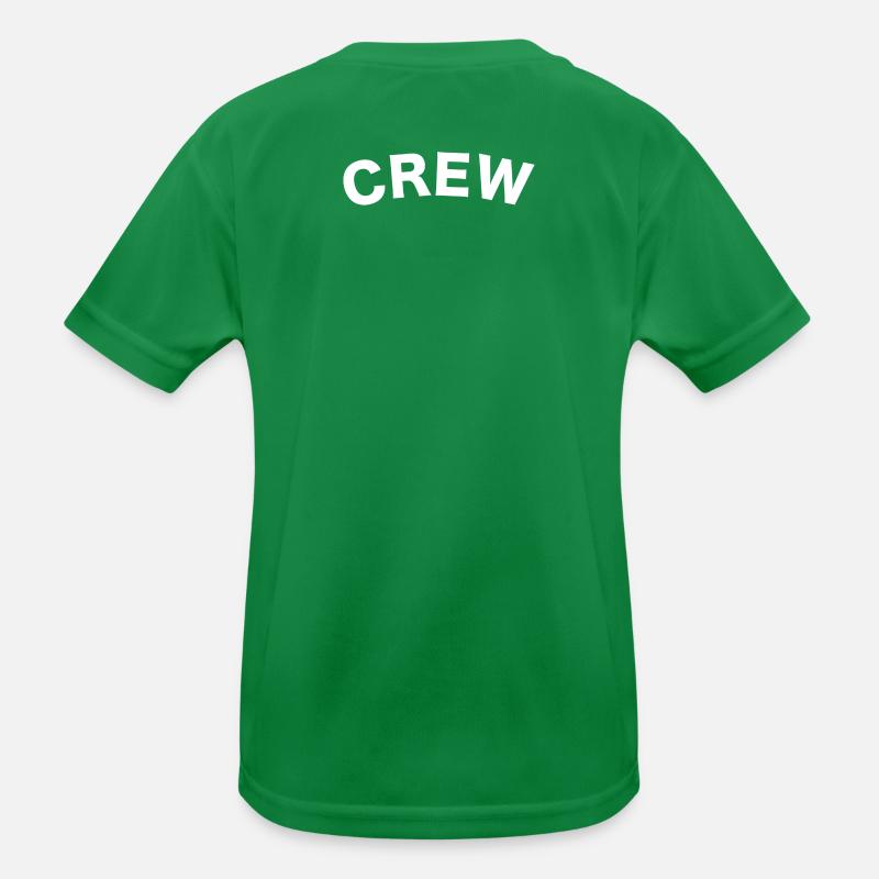 Crew Logo White Kids Functional T-Shirt