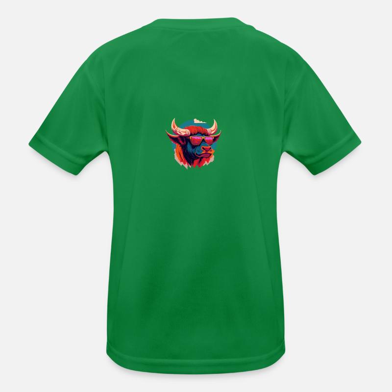 Bison feu de forêt T-shirt sport Enfant