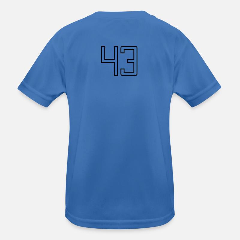 Number 43 (University Style) Kids Functional T-Shirt