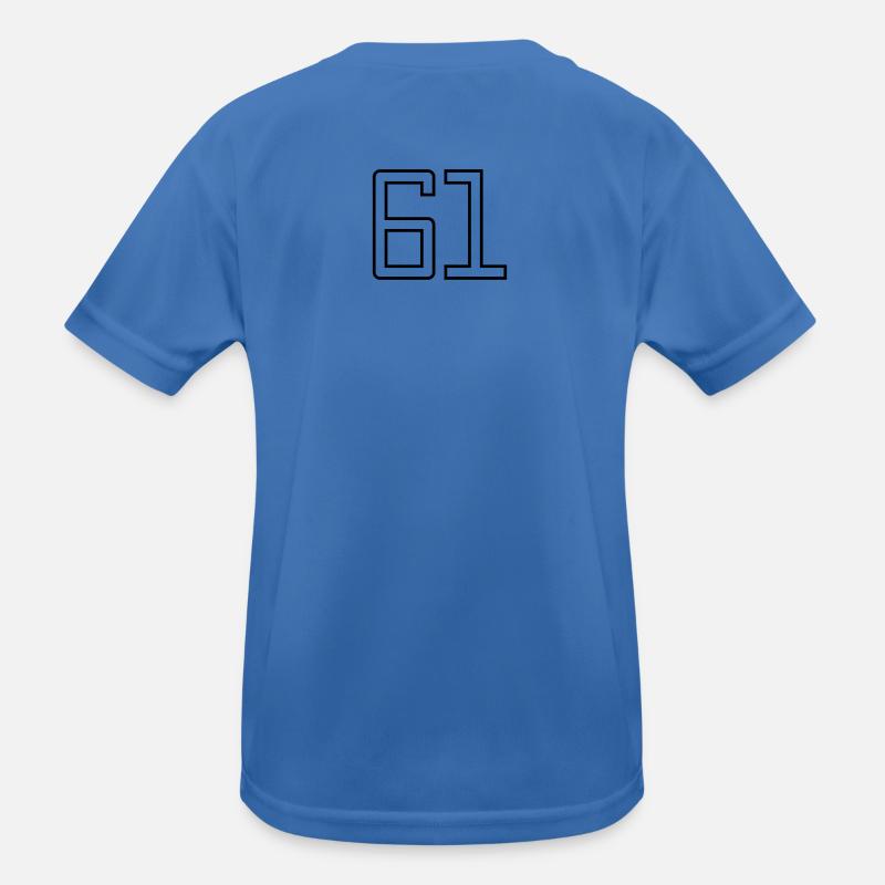 Nummer 61 (Universitätsstil) - Kinder Funktions-T-Shirt - Königsblau