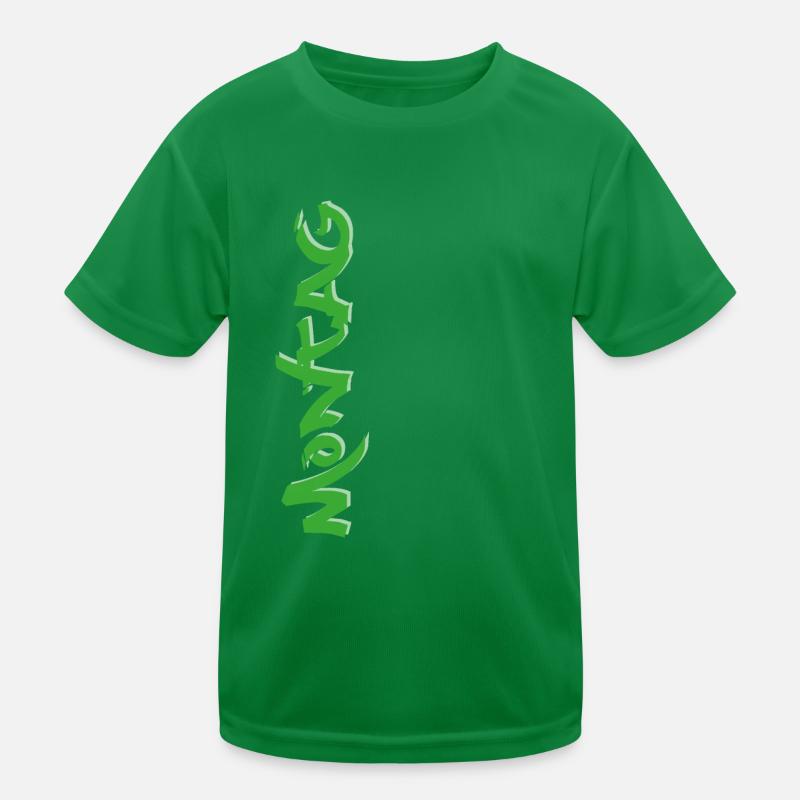 Monday, available every weekday, nettsfetz.de Kids Functional T-Shirt
