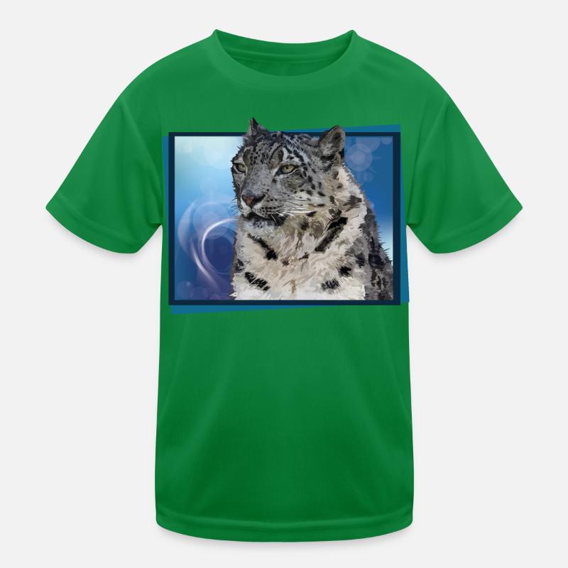 Snow leopard Kids Functional T-Shirt