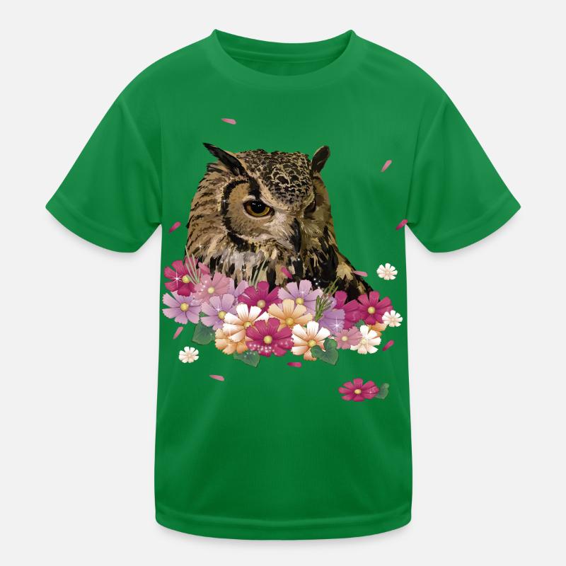 Eagle owl Kids Functional T-Shirt