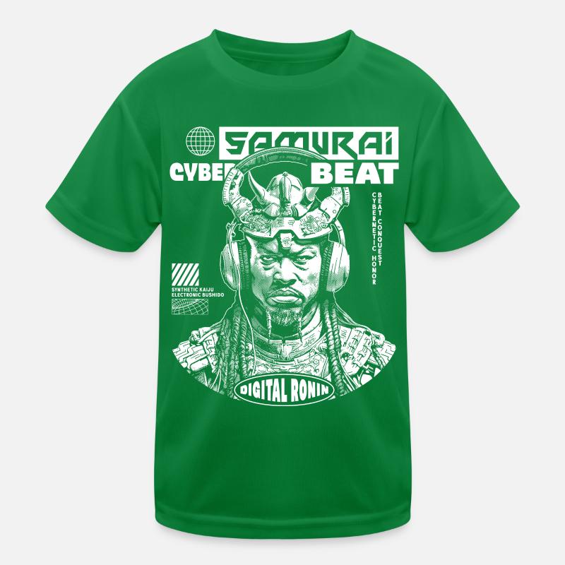 Samurai Tech: Music T-Shirt for Sci-Fi Fans Kids Functional T-Shirt
