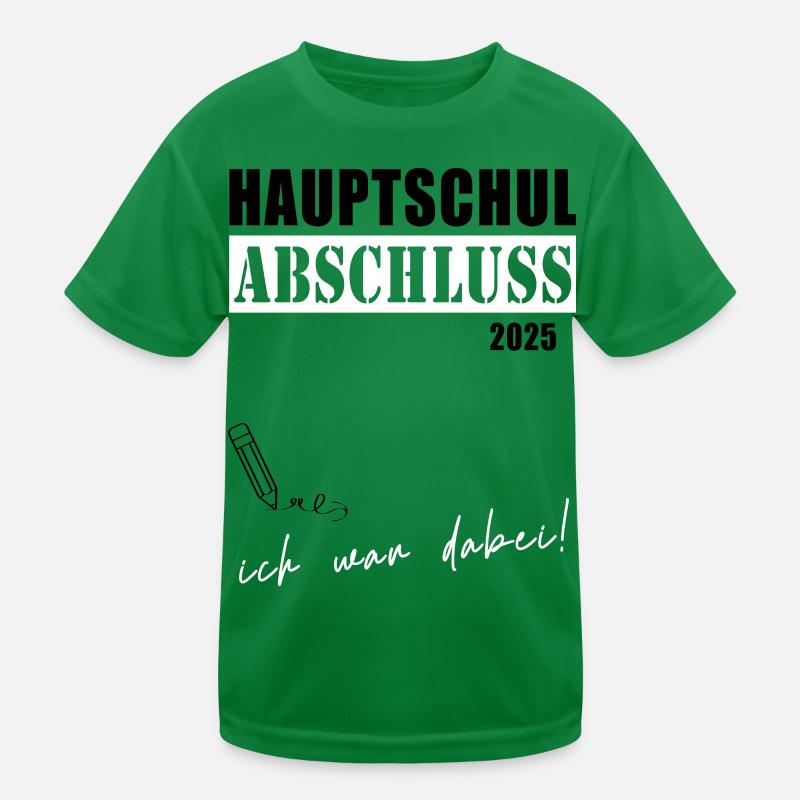 Abschluss Hauptschule 2025 Kinder Funktions-T-Shirt