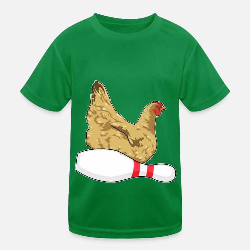 Bowling au poulet avec épingle à bowling T-shirt sport Enfant