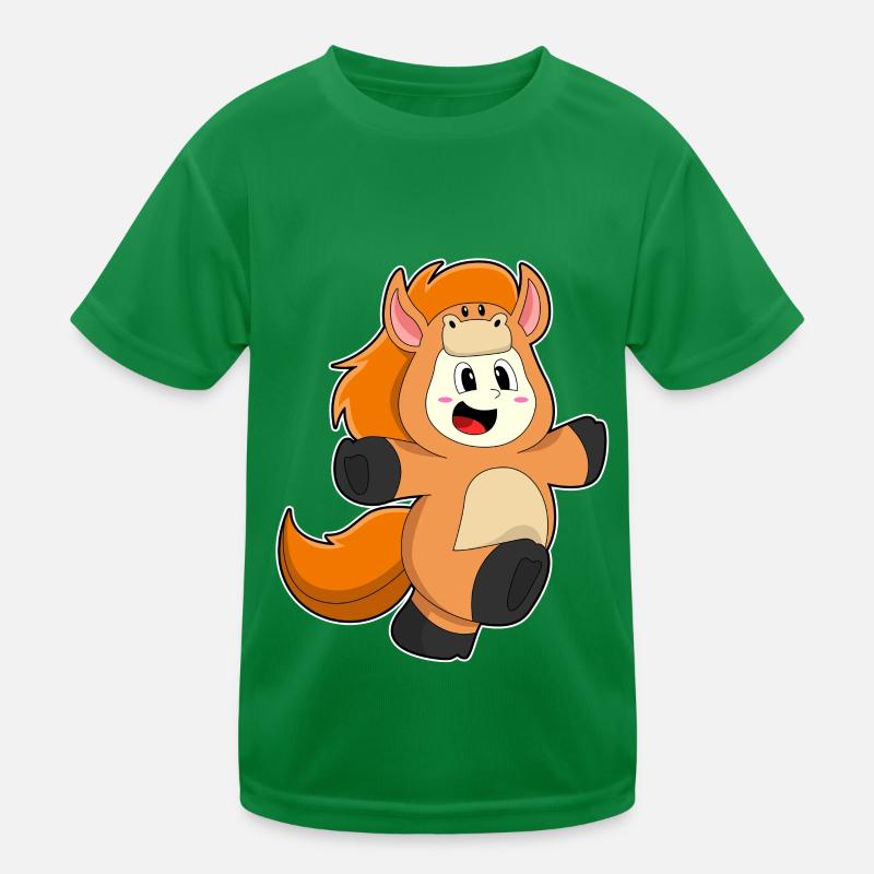 Horse in costume Kids Functional T-Shirt