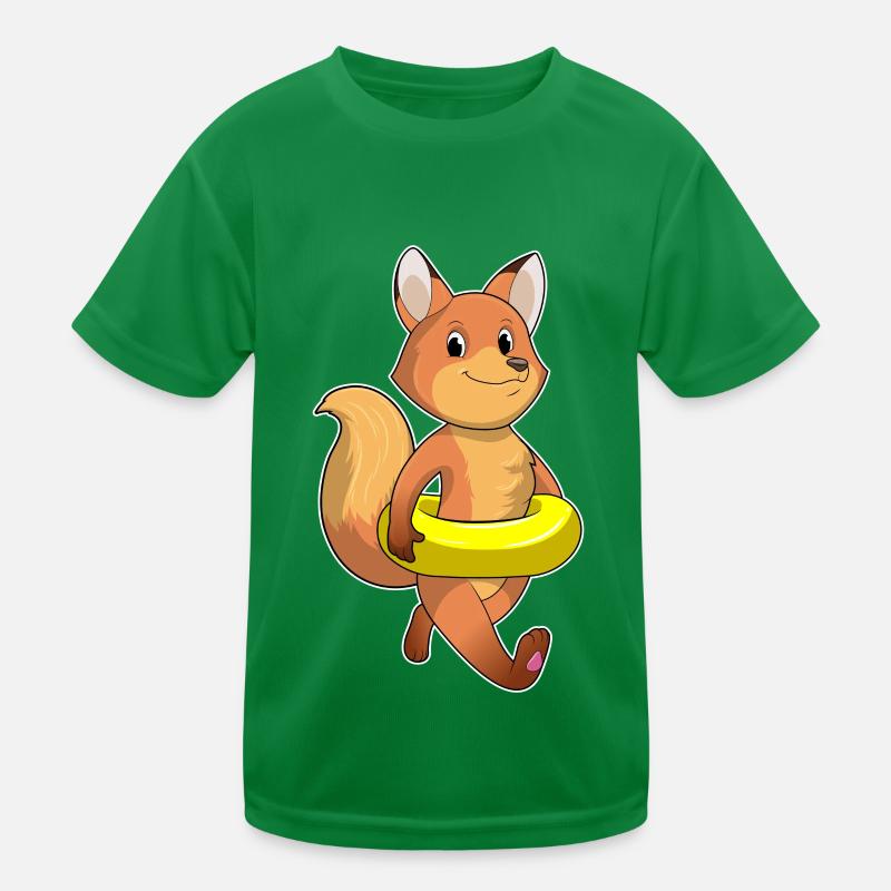 Fuchs mit Rettungsring Kinder Funktions-T-Shirt