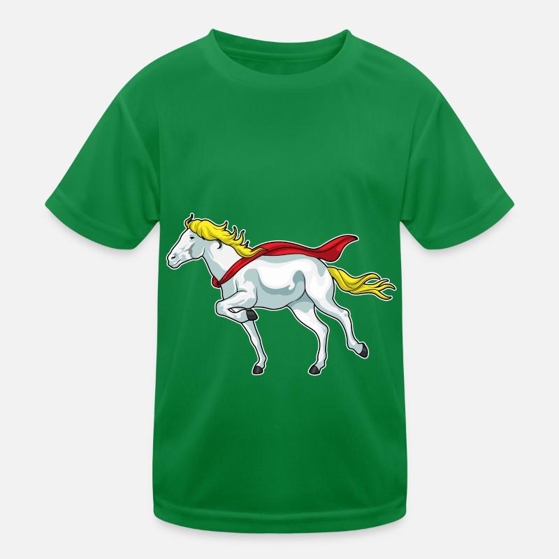 Pferd Umhang Kinder Funktions-T-Shirt