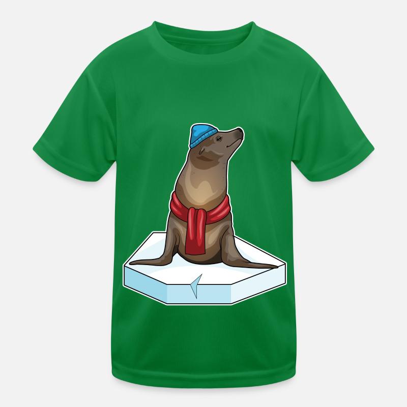 Seehund Eisscholle Kinder Funktions-T-Shirt