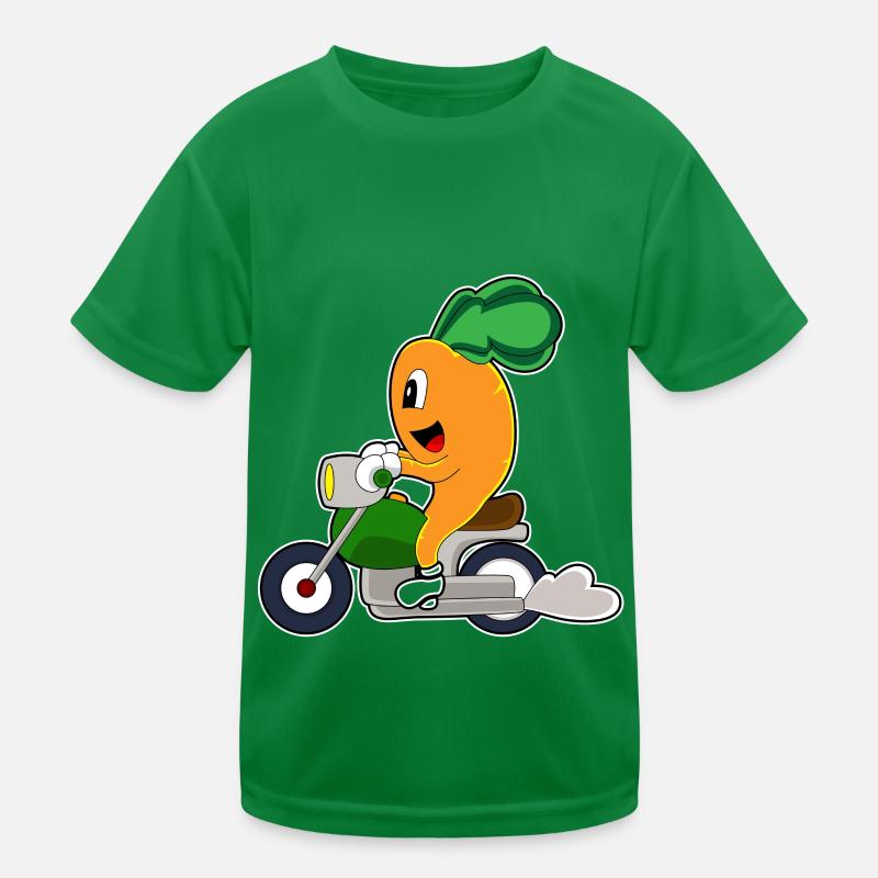 Karotte Motorroller Kinder Funktions-T-Shirt