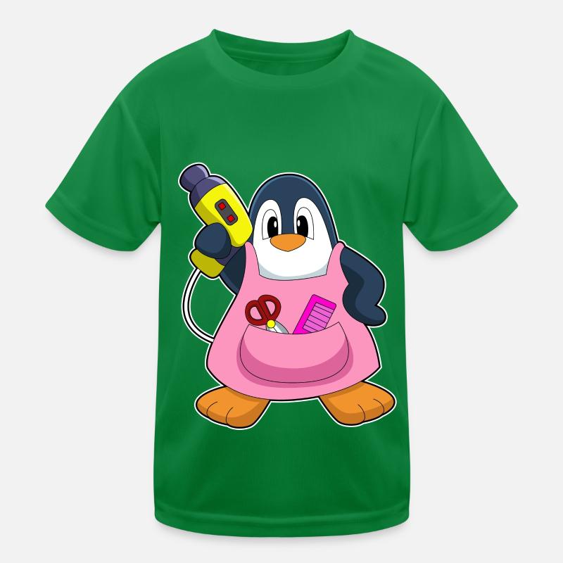 Penguin Coiffeur Sèche-cheveux T-shirt sport Enfant