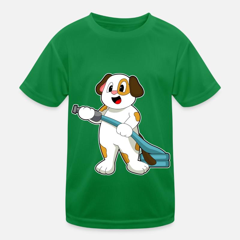 Extincteur pompier chien T-shirt sport Enfant