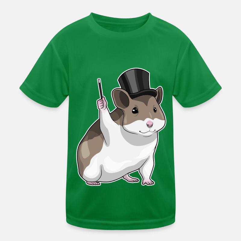 Hamster Wizard Wand Kids Functional T-Shirt