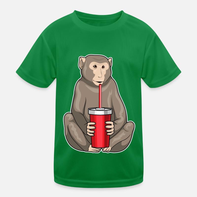 Tasse à boire de singe T-shirt sport Enfant