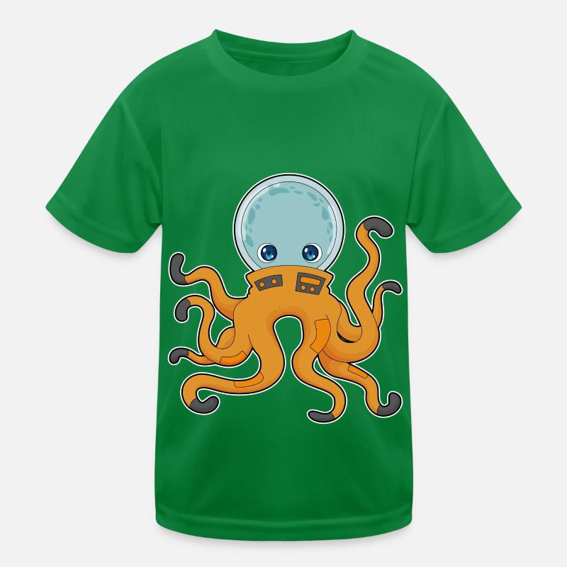 Espace des astronautes Octopus T-shirt sport Enfant