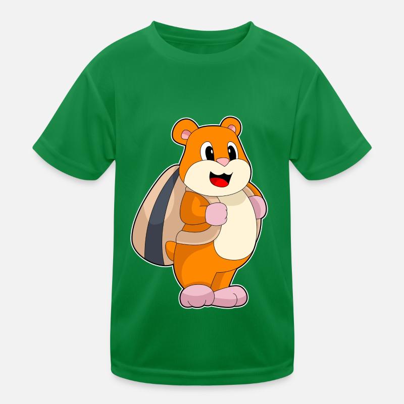 Hamster Samen Rucksack Kinder Funktions-T-Shirt