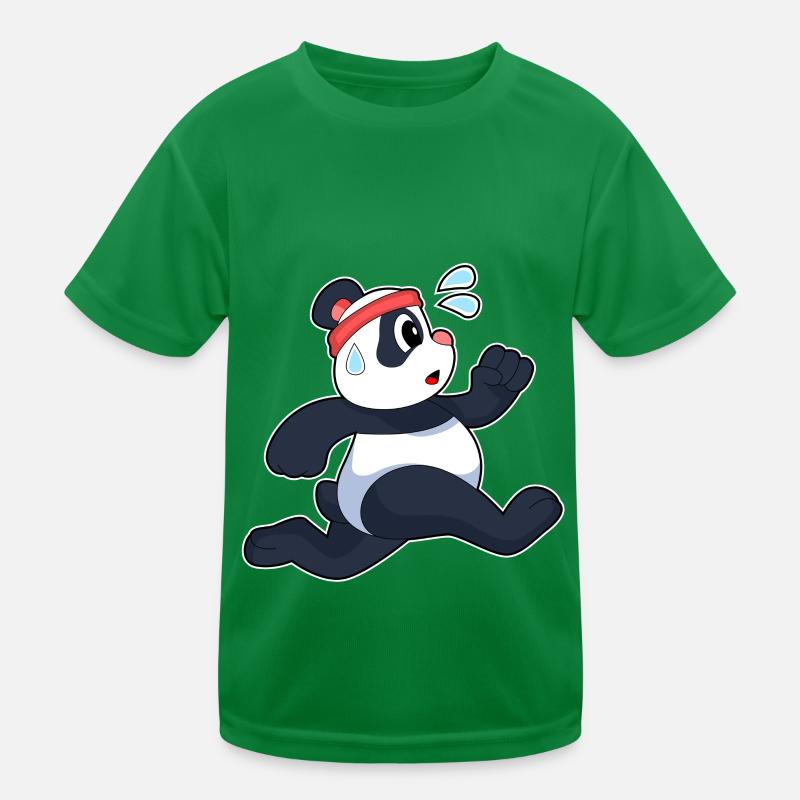 Panda Jogger Jogging Kids Functional T-Shirt
