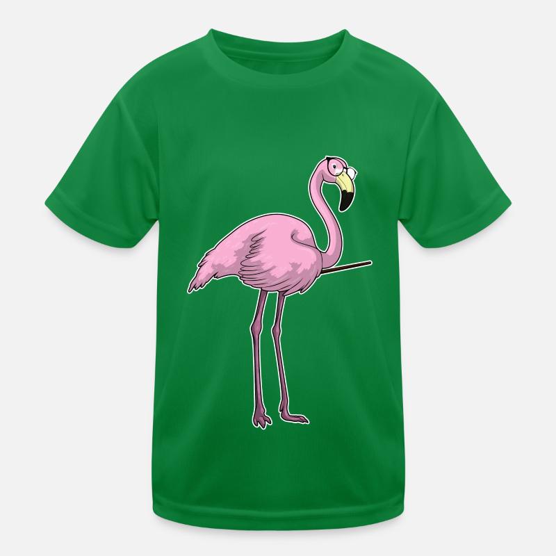 Flamingo Teacher Pointer Kids Functional T-Shirt