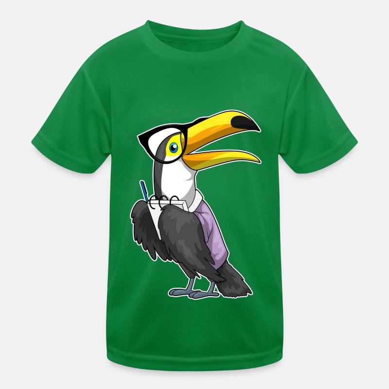 Toucan Secretary Notepad Kids Functional T-Shirt