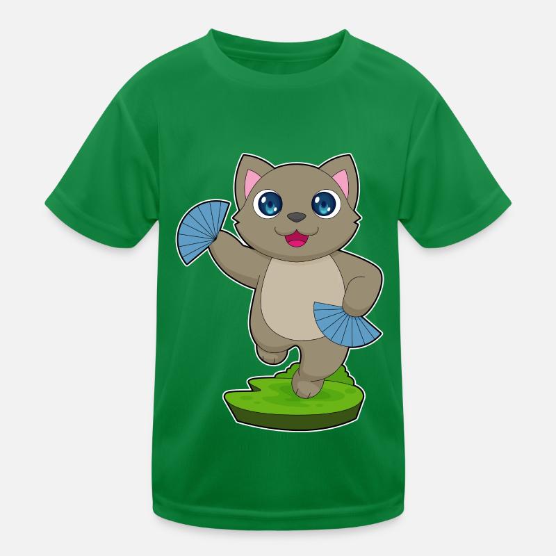 Ventilateur à main de chat T-shirt sport Enfant