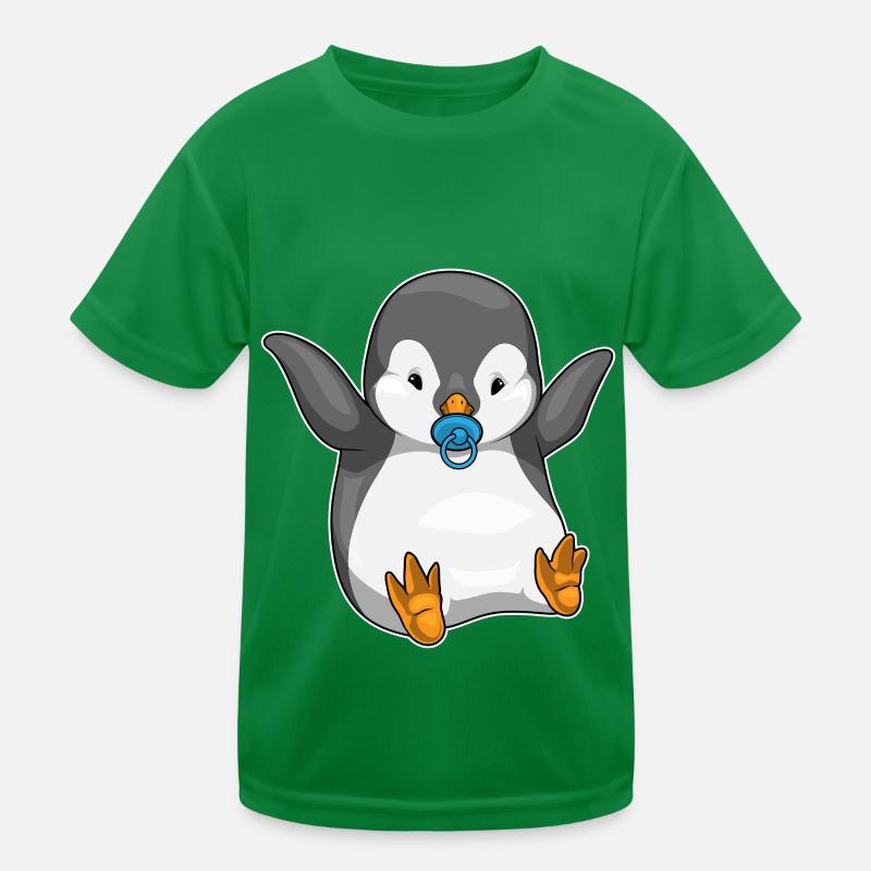 Pinguin Baby Schnuller Kinder Funktions-T-Shirt