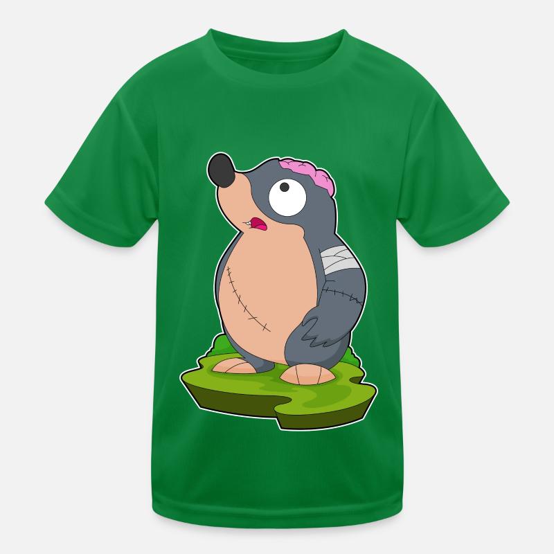 Maulwurf Halloween Zombie Kinder Funktions-T-Shirt