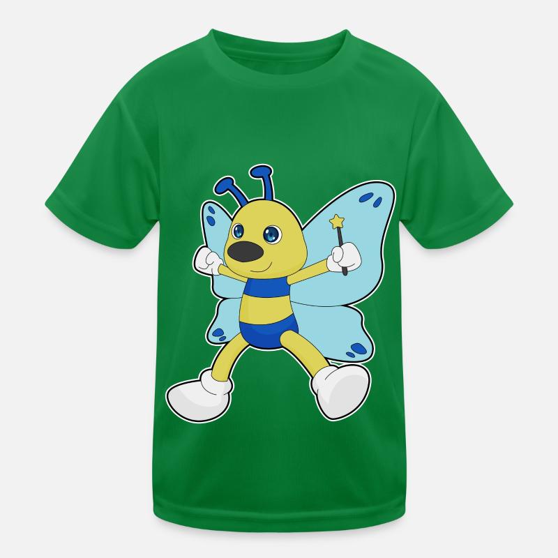 Butterfly Wizard Wand Kids Functional T-Shirt