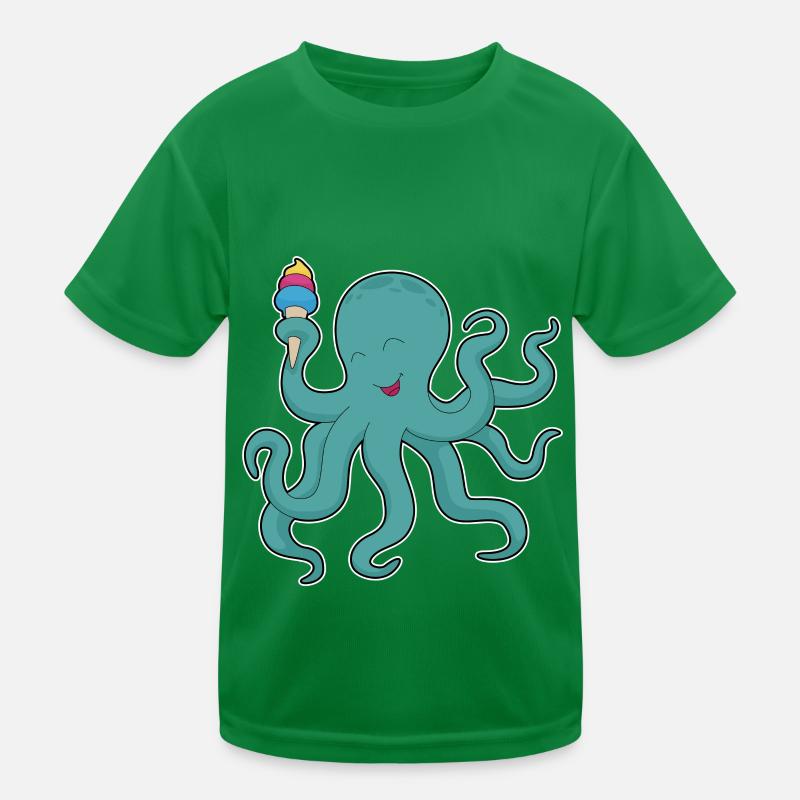 Krake Waffeleis Kinder Funktions-T-Shirt