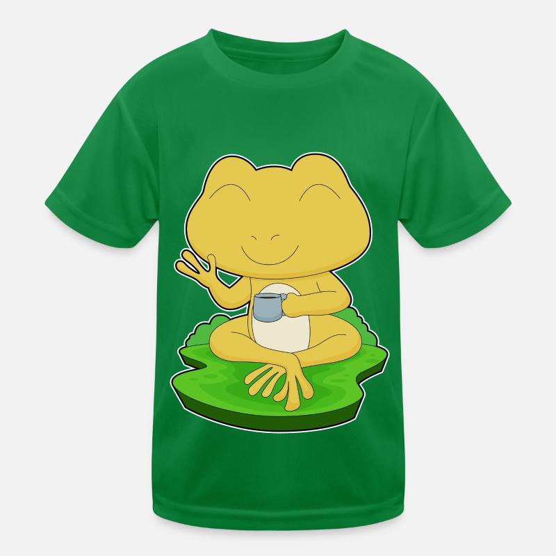 Frosch Tasse Kaffee Kinder Funktions-T-Shirt