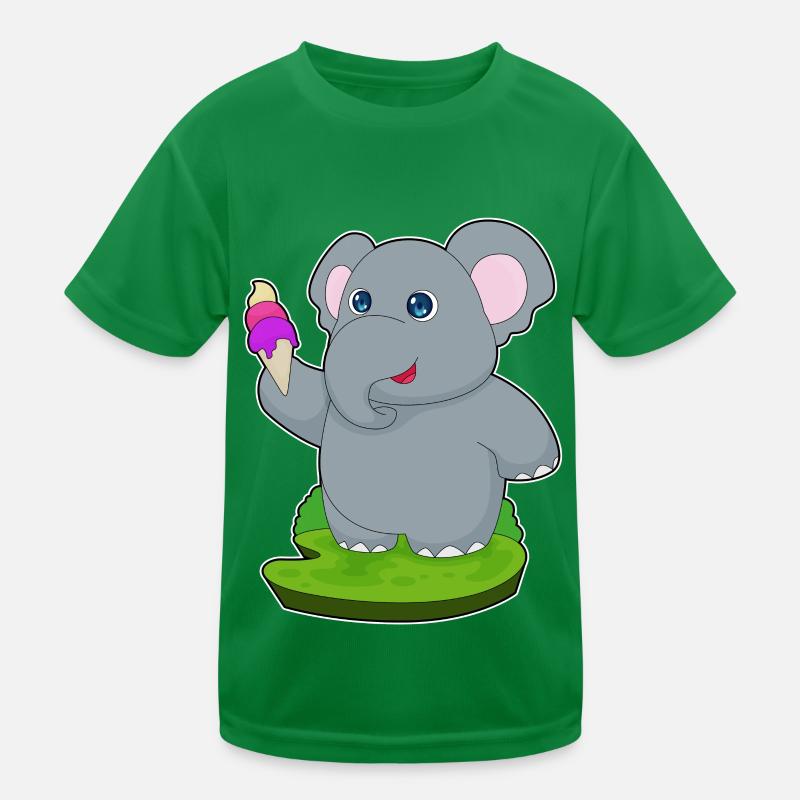 Elefant Waffeleis Kinder Funktions-T-Shirt