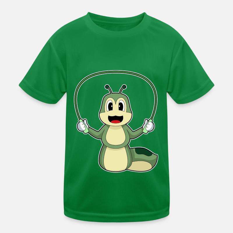Raupe Seilspringen Springseil Kinder Funktions-T-Shirt