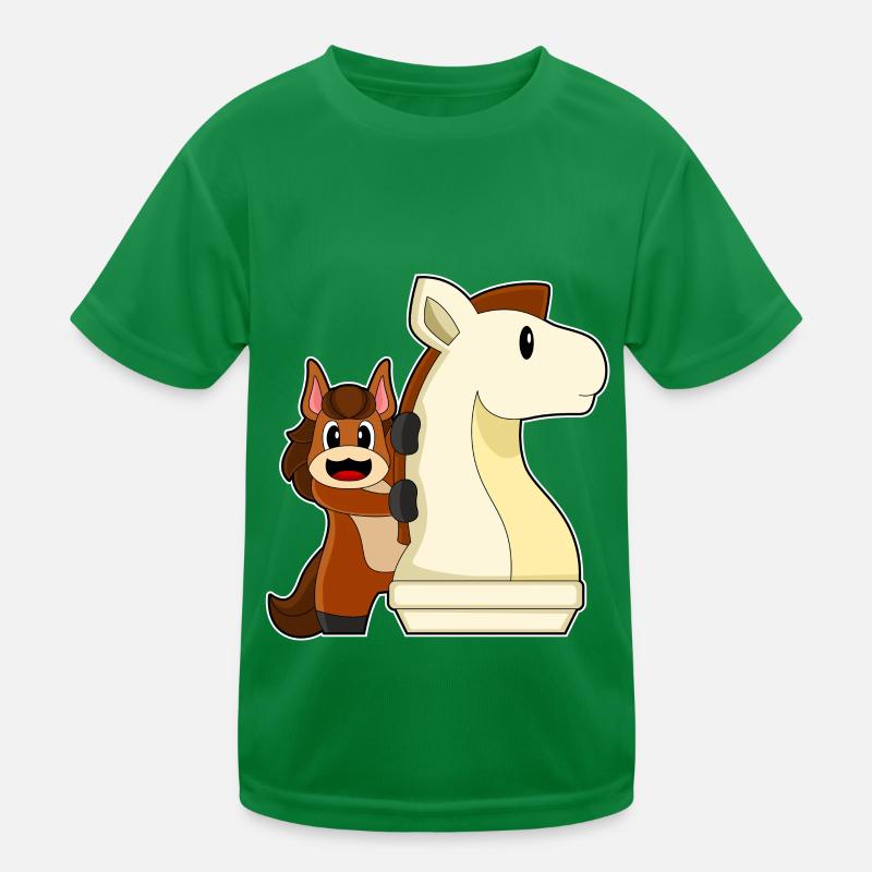 Pièce D’échecs, Chevalier, Cheval, Échecs T-shirt sport Enfant
